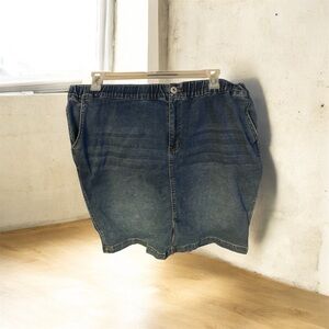 NWT Ashley Stewart Denim mini skirt